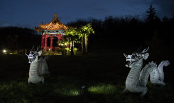 Illuminations de Noël - Pagode ©ZooParc de Beauval